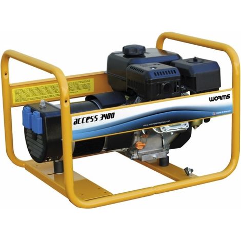 Worms - Groupe électrogène chantier 2.7KW - ACCESS 3400