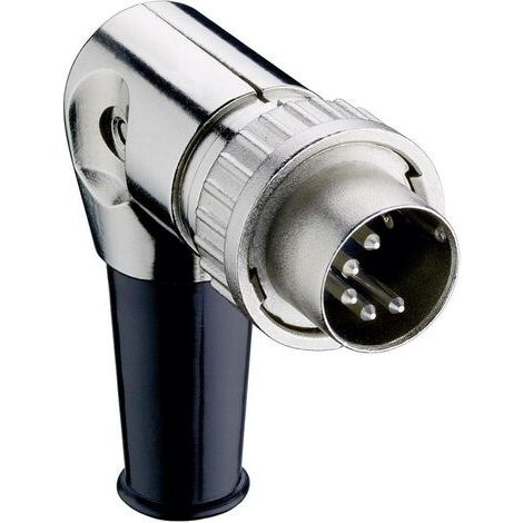 Connecteur rond DIN mâle, coudé Lumberg 0134 07-1 Nombre de pôles: 7 argent 1 pc(s) D22518 (1/3)