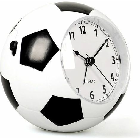 Children's alarm clock, football design, bedside alarm clock, creative musical alarm clock, football look, battery operated, gift for boys and girls who love football alarm clocks (1/4)