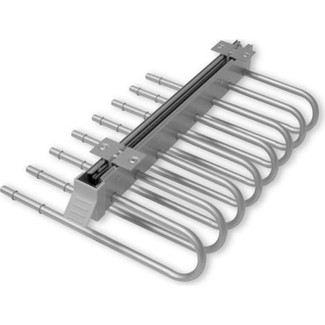 Porta pantaloni estraibile per armadio, montaggio a destra, Acciaio, Grigio metallizzato 6923425 EMUCA (1/2)