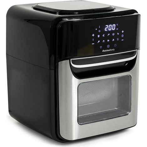 Melchioni 118340034 Friggitrice Singolo 12 L Indipendente 1700 W Friggitrice ad aria calda Nero Acciaio inox (1/5)