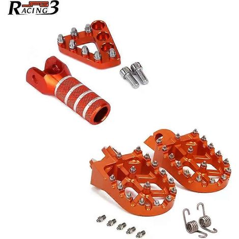Motorradfußrasten kompatibel mit KTM SX, XC, SXS, EXC, EXCF, XCF, XCW, SXF 125, 150, 200, 250, 300, 400 und 450 DDRR (1/5)