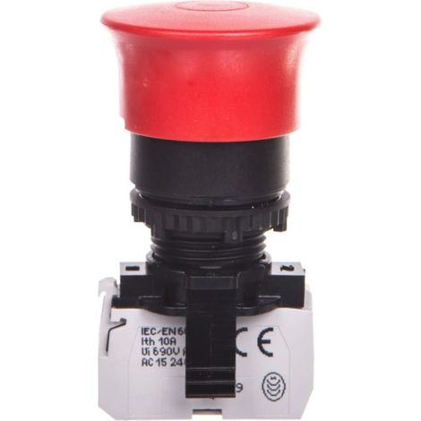 Osmoz Set sin retroiluminación - botón de aleación roja en forma de hongo, diámetro 40, extraíble + asa 1R 023721