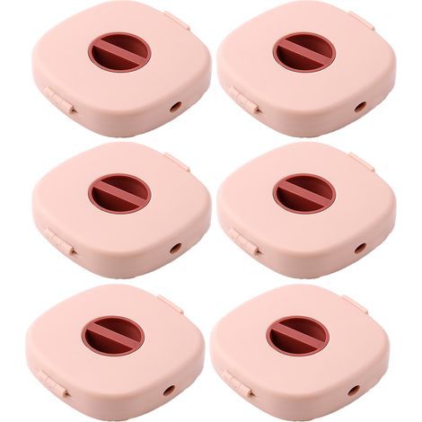 Lot de 6 enrouleurs de câbles rétractables pour câbles de charge, de téléphone, USB, casque audio, souris et chargeur. (1/4)