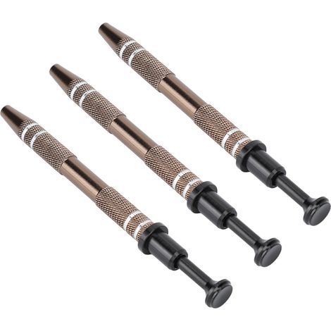 Pince à bijoux 4 griffes en alliage pour perçage et saisie de petites pièces, 3 pièces noires (1/5)
