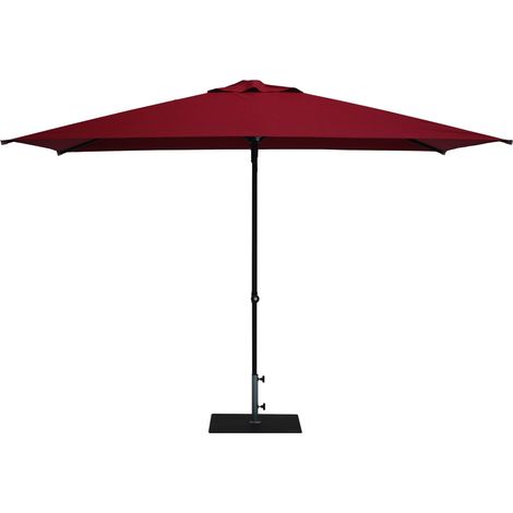 Ombrellone da Giardino 3x2 m Palo Ø38 mm in Alluminio Tessuto Olefin Trend Bordeaux (1/5)