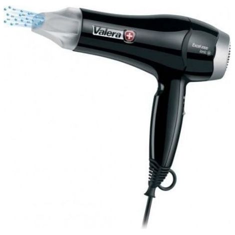 Valera 533.03-044.02 Premium Smart Asciugacapelli 1200 W 2 Velocita' 3 Temperature Getto Aria Fredda Bocchetta Stretta con Presa Standard colore Bianco