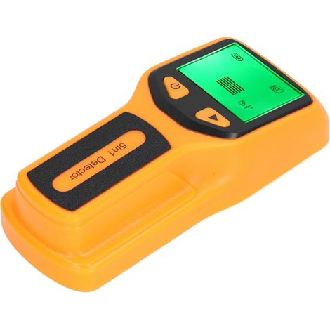 Irovami Détecteur de montants muraux 5 en 1 avec écran LCD HD, pour bois, fil électrique et bord central, jaune (1/5)