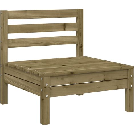 Canapé de jardin，Canapé d'extérieur，Sofa de jardin sans accoudoirs bois pin imprégné CFW918011 (1/5)