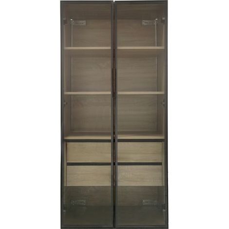 CAIziEnsemble meuble-lavabo deux pièces avec éclairage LED, 73 cm de large