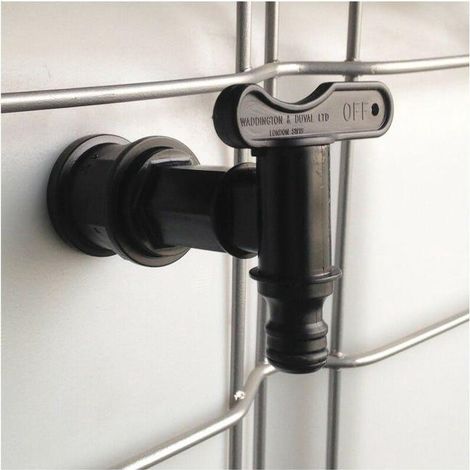 GROOFOO Trop-plein cuve eau 1000L - Robinet avec nez (type Gardena)