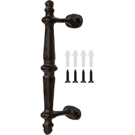 Poignée Rétro en Fonte, Style Vintage Durable pour Porte de Grange, Passage, Couloir, Armoire, Jardin, Hangar (1/5)