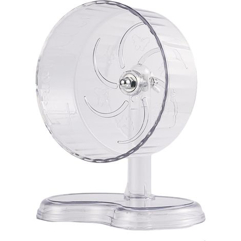 Roue pour Hamster d'exercice Silencieux Transparents 24 cm Roue pour phalanger volant Accessoires hamster Pour Lapin Souris Chinchilla Gerbille Et (1/5)