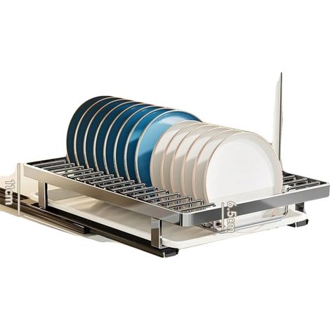 Scolapiatti, design espandibile, organizzazione salvaspazio, 1 pezzo (1/2)