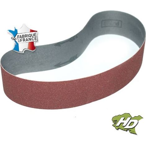 Bande abrasive corindon supérieur 50x686 mm – Grain 24 à 600 – Pour ponçage bois, acier et aluminium – Fabrication française – Hd Outillage