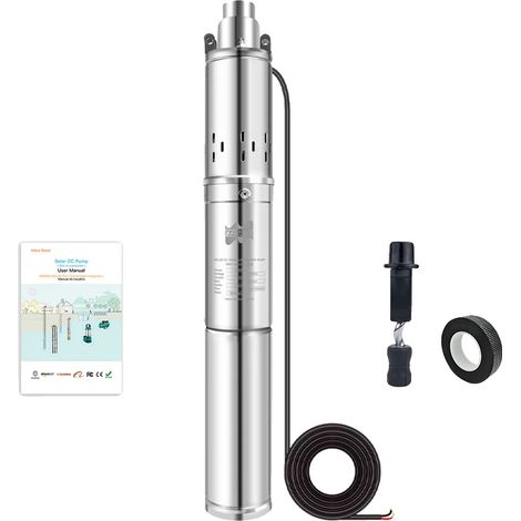 Bomba de tornillo, altura máxima de elevación 65 m, sumergible, 370 W, UE (1/2)