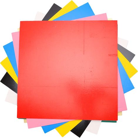 8 fogli di compensato colorato a doppia faccia, 300x300x3 mm, in tiglio, per incisione, taglio e lavori artigianali. (1/5)