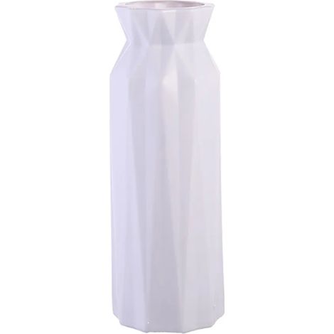 Jarrón de PP, diseño minimalista para decoración del hogar, salón, dormitorio, cocina, decoración de mesa, escritorio de oficina (Gris Nórdico, 900) (1/5)