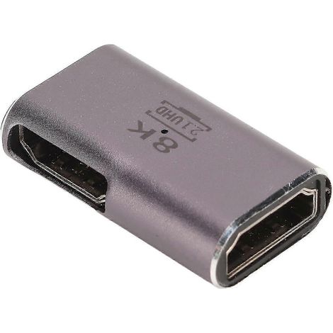 Coupleur d'interface multimédia haute définition, femelle à femelle, adaptateur d'interface multimédia haute définition 8K ultra haute définition, compatible avec les boîtiers TV, les ordinateurs port (1/2)
