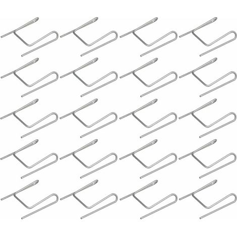 20x Clip d'attache de joint brosse pour porte coulissante Maintien Butée Arrêt Stop Agrafe (1/3)