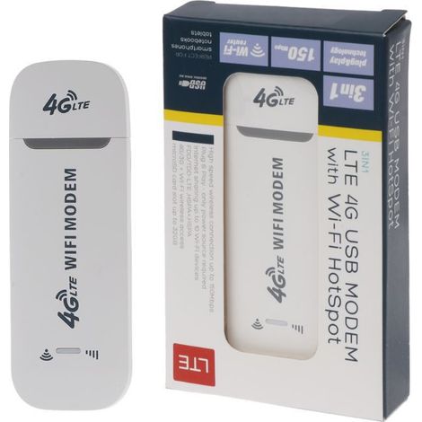 4G wireless internet card holder, LTE portable WIFI, USB dongle, wireless router, modem, car ufi -- u96-3 -- white (1/3)
