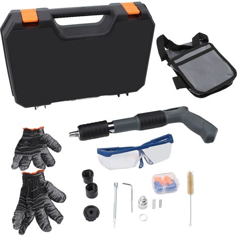 Pistolet pour rivet,Pistolet à ongles avec boîte en plastique Clou gun,cloueuse rivet