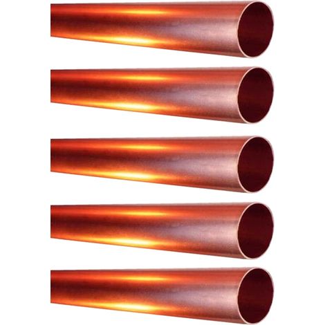 Lot de 5 Tubes cuivre écroui Ø12 - barre de 4m (1/2)