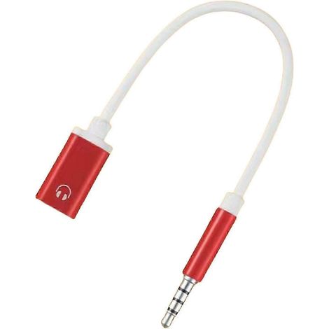3,5-mm-auf-USB-C-Kopfhöreradapter für 15/16-Zoll-Android-Handys und alle Kopfhörer (rot) (1/5)