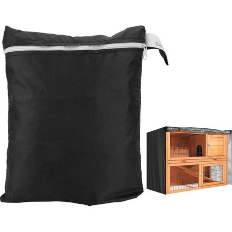 Telo di copertura per gabbia per pollame – tessuto Oxford 210D – per conigliera da 120 cm – grigio – gabbia protettiva