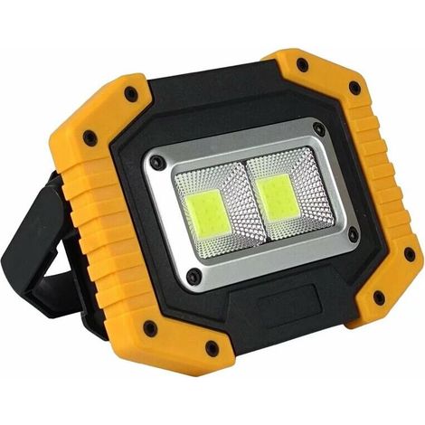 30W LED Work Light Rechargeable COB Floodlight Super Bright 2000LM Portable Outdoor Battery Security Light USB Waterproof for Garage Camping Hiking Fishing BBQ (1/5)