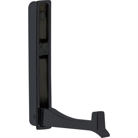 Klapphaken Came zum Einlassen - 1 Haken, Höhe  93 mm, Zinkdruckguss schwarz matt