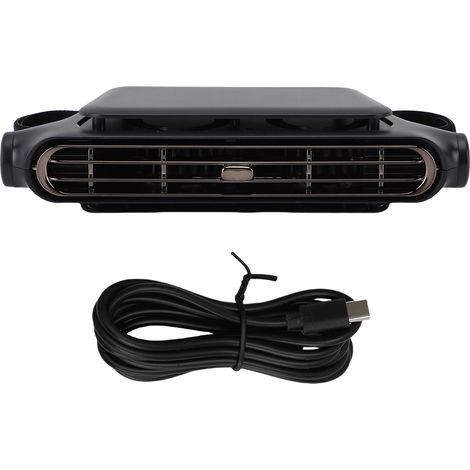 GARRYFIZH Ventilateur de refroidissement pour dossier de siège monté sur voiture, véhicule Portable sans lame, 3 vitesses, 3000mah, alimenté par batterie, pour la conduite, noir (1/5)