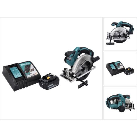 Sega circolare manuale a batteria Makita DSS 611 RM1 18 V 165 mm + 1x batteria 4,0 Ah + caricabatterie
