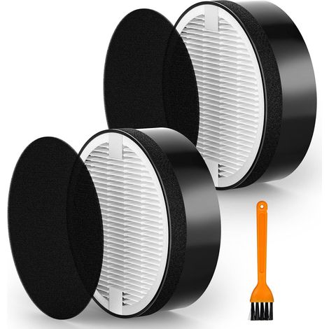 Filtres HEPA H13 Compatible LV-H132, Remplace LV-H132-RF 2 filtres HEPA H13 et 2 filtres à charbon actif pour une purification efficace de l’air (1/5)