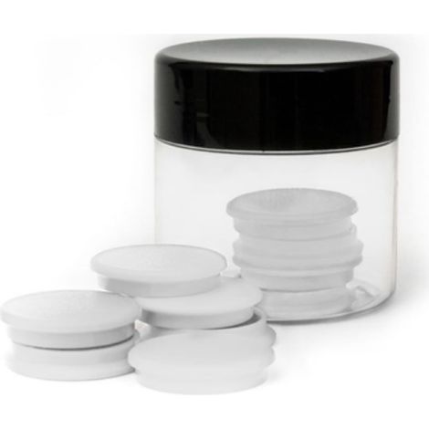 Tres imanes de 30 mm estándar, color blanco, 10 unidades