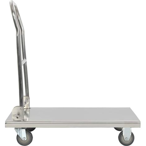 Maison Exclusive - Carrello di Trasporto Argento 82x53x86 cm Acciaio Inossidabile (1/5)