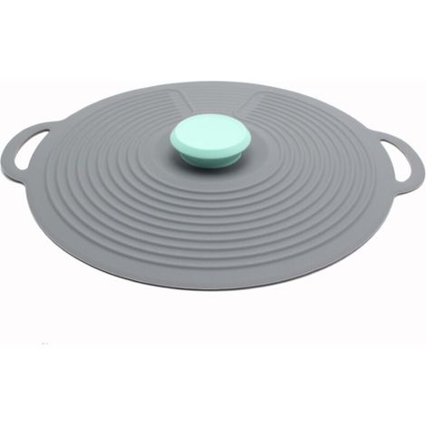Couvercle hermétique en silicone de 23 cm pour la conservation et la cuisson des aliments - Sans BPA - Compatible four, micro-ondes, congélateur, plaque de cuisson et lave-vaisselle (1/3)