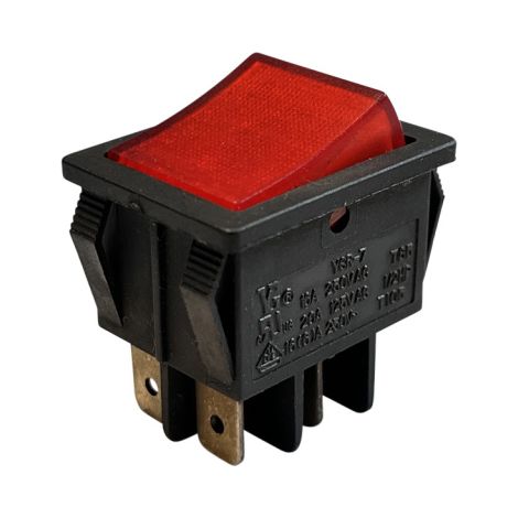 YSR-7 Wippschalter 250V 16A Rot (1/3)