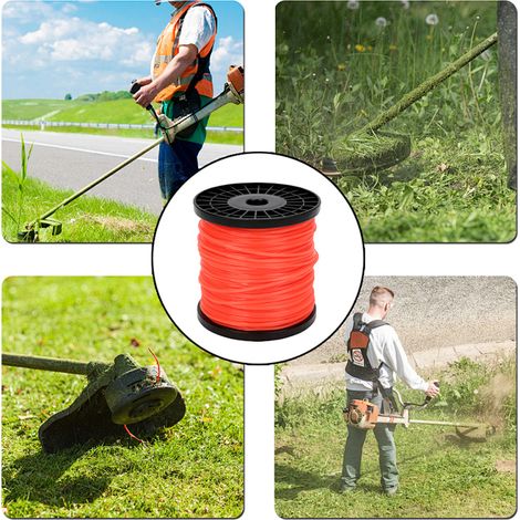Wolketon Filo decespugliatore a stella 2,4 mm nylon 100 m ad alta resistenza