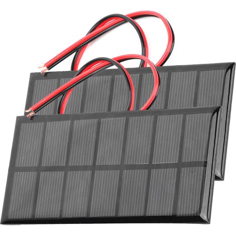 3,5 V DC 250 mA Miniatur-Epoxidharz-Solarzellen für DIY-Projekte, Polysilizium-Solarzellenladegerät mit 30 cm Kabel (1/5)