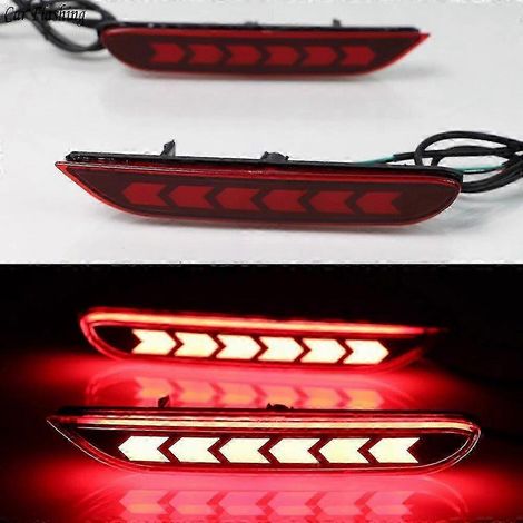 Juego de 2 reflectores LED para el parachoques trasero de Infiniti Q30 Q50L Q60 Q70 (1/5)
