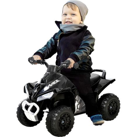 Quad-Spielzeug für Kinder von 18–36 Monaten, Maße: 67 x 38 x 44 cm (L x B x H), mit Licht- und Soundeffekten, Schwarz (1/5)