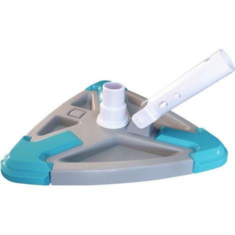 Tete D Aspiration Pour Piscine - Forme Triangulaire - Brosses Latérales Et Inférieures - Compatible Tuyaux 30 mm Et 38 mm - 1 Pièce (1/5)