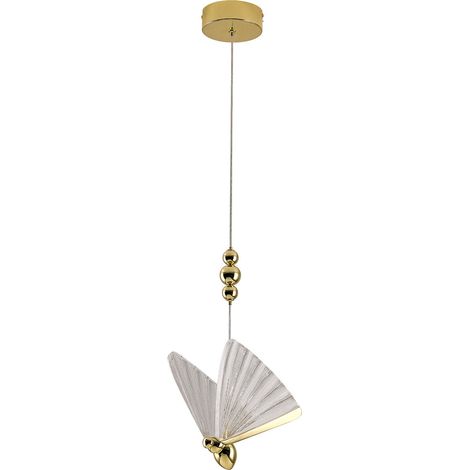 Lámpara colgante LED Mariposa color oro, modelo LP-1715/1P (1/5)
