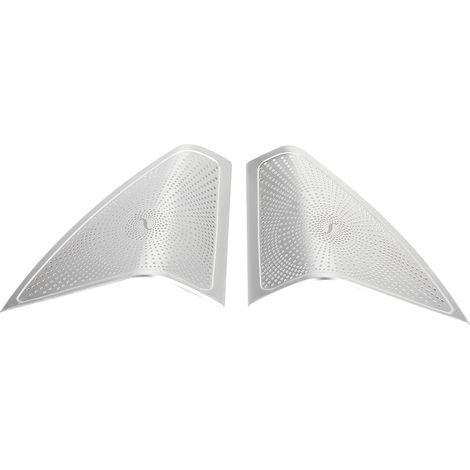 Paire de grilles de haut-parleur de porte pour Mercedes Classe C W205 2015-2017, garniture audio intérieure noire (1/5)