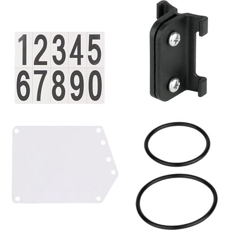 Support de plaque d'immatriculation de course avec bandes en caoutchouc Support de fixation rapide pour tige de selle Support de cartes de course PP , Tube rond (1/5)