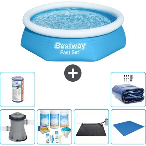 Bestway Piscina Bestway Fast Set Rotonda - 244x61 cm - 8-pezzi  S21406 (1/5)