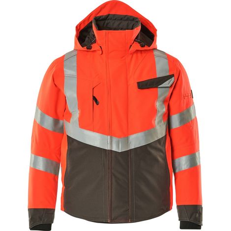 Mascot SAFE SUPREME Warnwinterjacke wasserdicht Klasse 3 Hastings 15535 Gr. 2XL hi-vis rot/dunkelanthrazit
