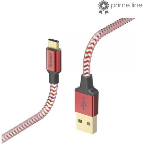 Cavo USB Hama - USB tipo C, 1,5 m, rosso, 1 pz. (1/4)