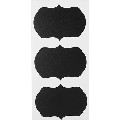 Lot de 36 étiquettes autocollantes ardoise pour bocaux et bouteilles de cuisine, style tableau noir. (1/5)